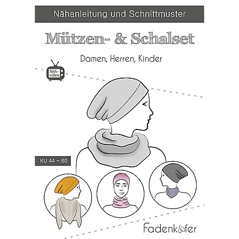 Fadenkäfer Schnitt "Mützen- & Schalset" für Damen, Herren und Kinder Fadenkäfer Schnitt "Mützen- & Schalset" für Damen, Herren und Kinder von Fadenkäfer