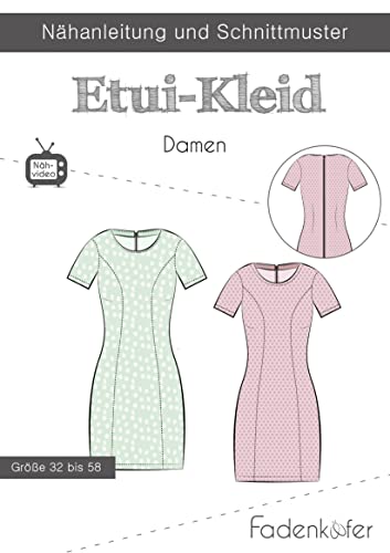 Papierschnittmuster Etui-Kleid Damen von Fadenkäfer