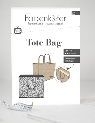 Papierschnittmuster Tote Bag von Fadenkäfer