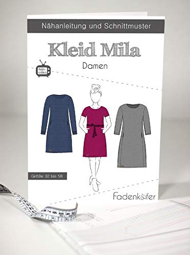Schnittmuster und Nähanleitung - Damen Kleid - Mila von Fadenkäfer