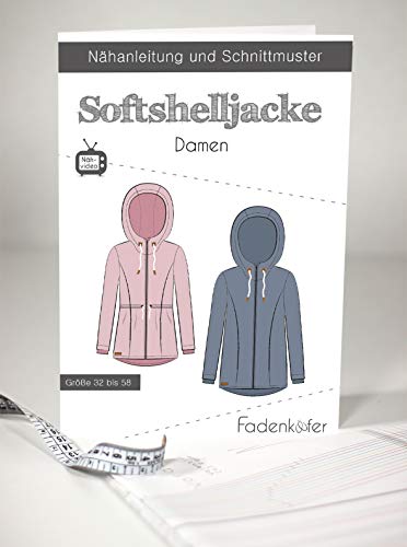 Schnittmuster und Nähanleitung - Damen Softshelljacke von Fadenkäfer