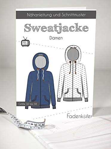 Schnittmuster und Nähanleitung - Damen Sweatjacke von Fadenkäfer