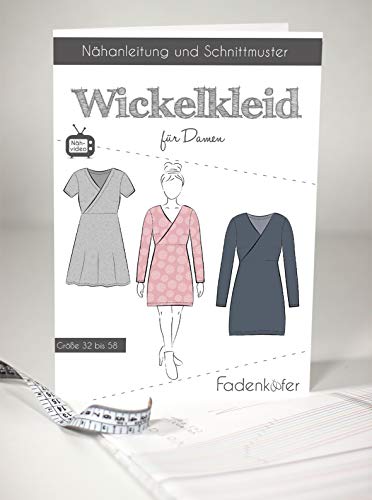 Schnittmuster und Nähanleitung - Damen Wickelkleid von Fadenkäfer