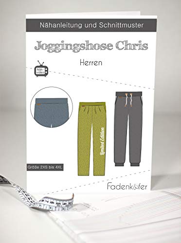 Schnittmuster und Nähanleitung - Herren Joggingshose - Chris von Fadenkäfer