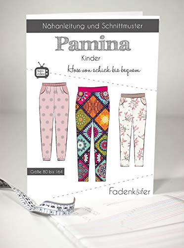 Schnittmuster und Nähanleitung - Kinder Hose - Pamina von Fadenkäfer