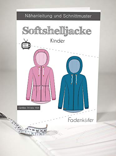 Schnittmuster und Nähanleitung - Kinder Softshelljacke von Fadenkäfer