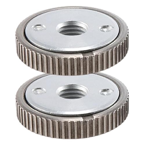 2Pcs M14 Quick Release Nut for Fast Attachment and Loosening, Angle Grinder Accessories for All M14 Angle Grinders, Clamping Nut(Silver) von Faderr