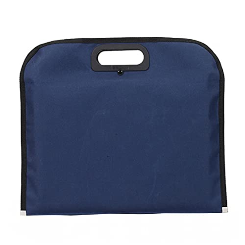 Business Aktentasche Tasche A4 Dokumententasche mit Griff Reißverschluss Blau Datei Tasche Dokumentenhalter Business Handtasche für Konferenz Business Reisen von Faderr