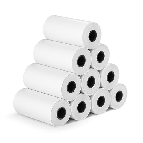 Kamera-Druckpapier, 10 Rollen Fotodruckerpapier Kinder Kamera Nachfülldruckpapier, Kamera Sofortdruckrollen Thermopapier für Kinderkamera Kamera-Druckpapier, 10 Rollen Fotodruckerpapier Kinder Kamera Nachfülldruckpapier, Kamera Sofortdruckrollen Thermopapier für Kinderkamera von Faderr