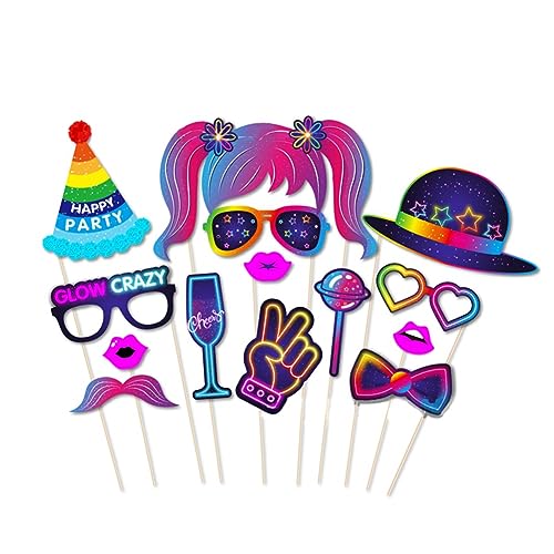 Faeymth 125 Stück Fluoreszierende -Requisiten, Alles Gute zum Geburtstag, Partyzubehör, Papier Faeymth 125 Stück Fluoreszierende -Requisiten, Alles Gute zum Geburtstag, Partyzubehör, Papier von Faeymth