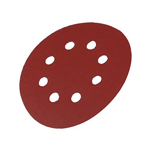 10pcs 125 Mm Runde Form Red Sheshing Discs 8 Loch 60# -1000# Grit Sandpapiere für Möbel und Automobilreparaturen (800#) von Fafeicy