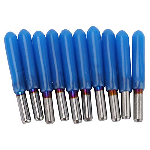 10pcs 3.175 Premiumqualität, Gravurbit, PCB -Gravur -Bit Wolfram Stahl Stahl Gravur CNC Router Werkzeug) 200.2)) ((20 °*0,7)) von Fafeicy