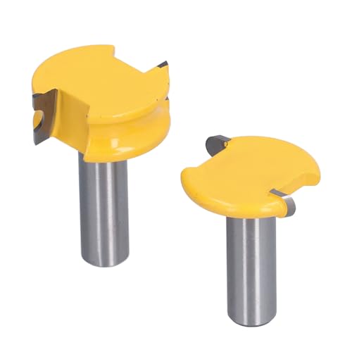 2PCS Hochfestes Router -Bit -Kit mit T Typ Design für Effizientes Schneiden, Breites Nutzen für Zedernstreifen und Blumentopf (1/2 Zoll Ballventil) von Fafeicy