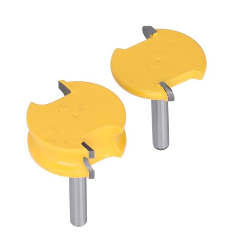 2PCS Hochfestes Router -Bit -Kit mit T Typ Design für Effizientes Schneiden, Breites Nutzen für Zedernstreifen und Blumentopf (1/4 Zoll) von Fafeicy