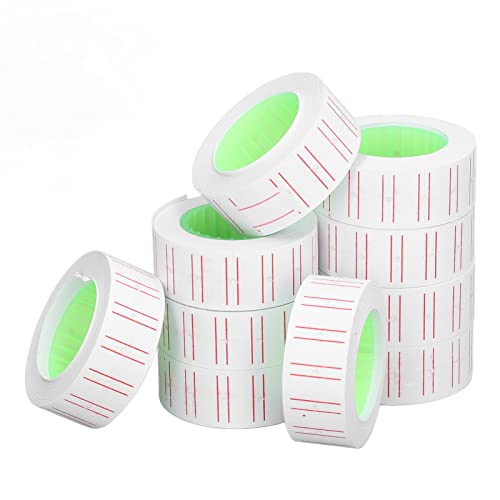 30 Rollen 15000 PCS Single Row Price -Marke -Etiketten für MX5500 Labeller 21x12mm Sticky -Papier mit Klarem Druck für den Einzelhandelspreis von Fafeicy