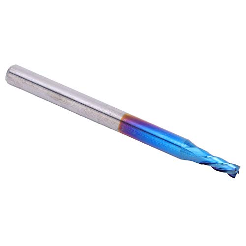 4 Flötenendmühle, Wolframstahl Nanoblau -Beschichtung CNC Gerade Griff -Frässerie, Geeignet für Verarbeitungsflugzeuge, Stufen, Rillen, Oberflächen und Abschneiden von von Fafeicy