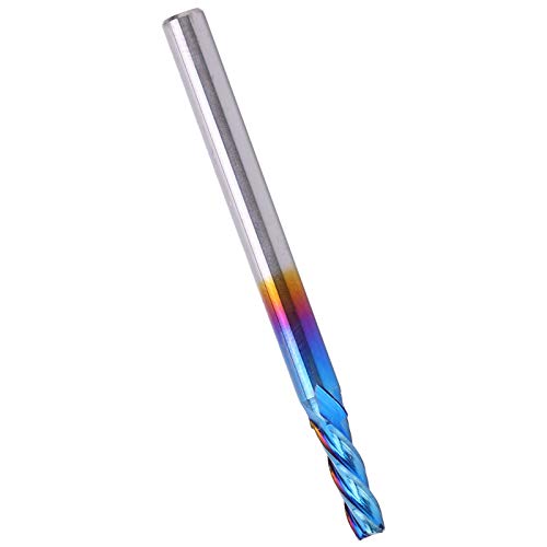 4 Flötenendmühle, Wolframstahl Nanoblau -Beschichtung CNC Gerade Griff -Frässerie, Geeignet für Verarbeitungsflugzeuge, Stufen, Rillen, Oberflächen und Abschneiden von von Fafeicy