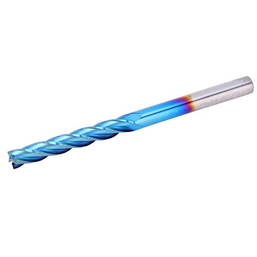 4 Flötenendmühle, Wolframstahl Nanoblau -Beschichtung CNC Gerade Griff -Frässerie, Geeignet für Verarbeitungsflugzeuge, Stufen, Rillen, Oberflächen und Abschneiden von 4 Flötenendmühle, Wolframstahl Nanoblau -Beschichtung CNC Gerade Griff -Frässerie, Geeignet für Verarbeitungsflugzeuge, Stufen, Rillen, Oberflächen und Abschneiden von von Fafeicy