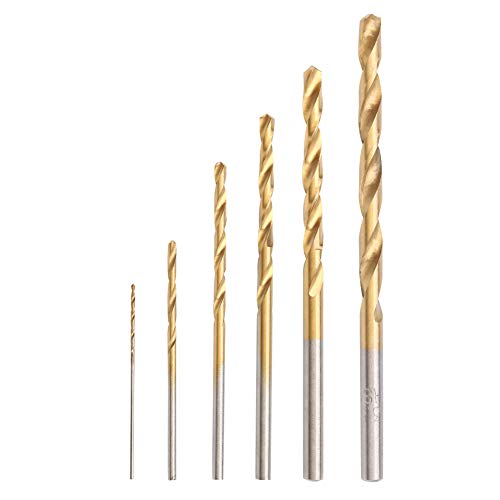 60pcs Mini Hochgeschwindigkeits -Stahlbeschichtung Gerade Handbohrbits -Werkzeug für die Meisten Bohrjobs und materialien von Fafeicy