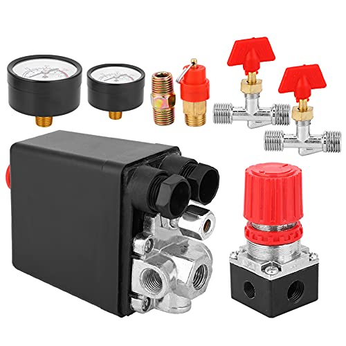 Druckschalterbaugruppe, Luftkompressor-Steuerventil, G2-1/4-Zoll-Stecker Vierkantluft-Luftkompressorteil(Square Four Holes) von Fafeicy