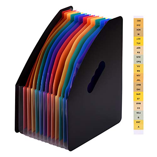 Erweiterung der Datei Ordner Accordion Datei Organizer Erweitert Werden (Schwarz) von Fafeicy