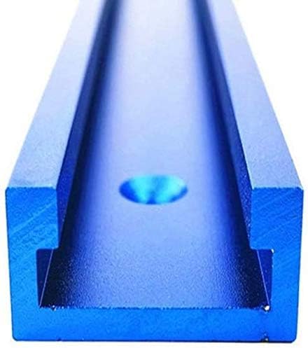 Fafeicy 2 Stück 1000mm Gehrungsschienenlehre, Blaue Aluminium-T-Schienen-T-Schlitz-Gehrungsschienenlehre Werkzeuge, Für Holzbearbeitung Frästisch, T-Schraube, schnell wirkende Klemme (1000MM*2) von Fafeicy