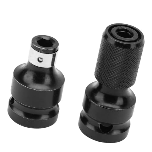 Fafeicy 2pcs 1/2 Bis 1/4 Hex Weiblich, Impact Socket Set Teleskop -Sockeladapter für Elektrischen Schraubenschlüssel von Fafeicy