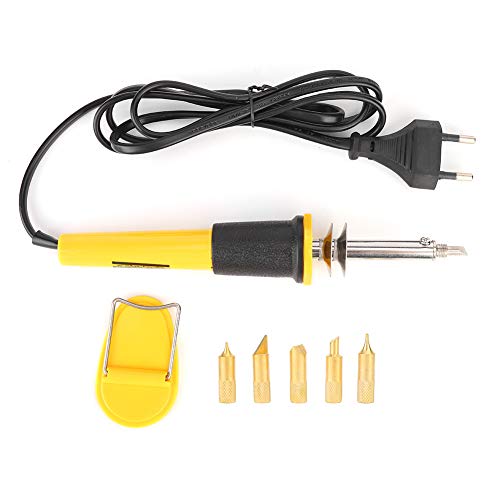 Fafeicy 40-W-Pyrographie-Stift-Holzbrenner-Werkzeug, 5 Lötspitzen, 400 ℃ Pyrographie-Stift, Leder, Holzhandwerk, Elektrisch für Holzprägung, mit Gummigriff, Erdung 100 Ohm, Spannung 2 MV Fafeicy 40-W-Pyrographie-Stift-Holzbrenner-Werkzeug, 5 Lötspitzen, 400 ℃ Pyrographie-Stift, Leder, Holzhandwerk, Elektrisch für Holzprägung, mit Gummigriff, Erdung 100 Ohm, Spannung 2 MV von Fafeicy