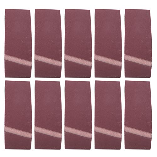 Fafeicy 457 x 75 mm (18 x 3 Zoll) Schleifband, Aluminiumoxid-Schleifband, für Bandschleifer, 10 Stück Packung(600), Schmirgelleinen von Fafeicy