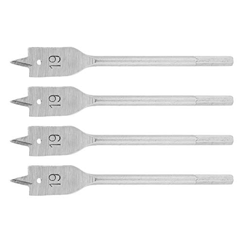 Fafeicy 4PCS Spade Drill Bit Set Paddle Flat Bits High -Carbon -Holzbearbeitungswerkzeuge für Genaue Bohrungen in Projekten von Fafeicy