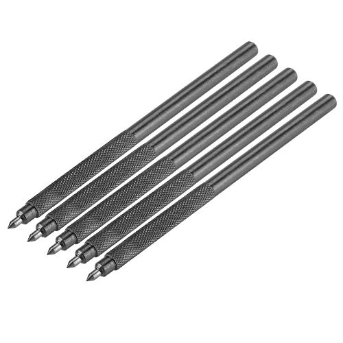 Fafeicy ‌5pcs Carbid-Tippsschreiber-Stift-Legier-Gravur-Werkzeug mit Nicht Rutschem Griff für Keramik-Metallglasmarkierung 12 Cm 4,72 Zoll Pocket Precision Scriber‌ von Fafeicy