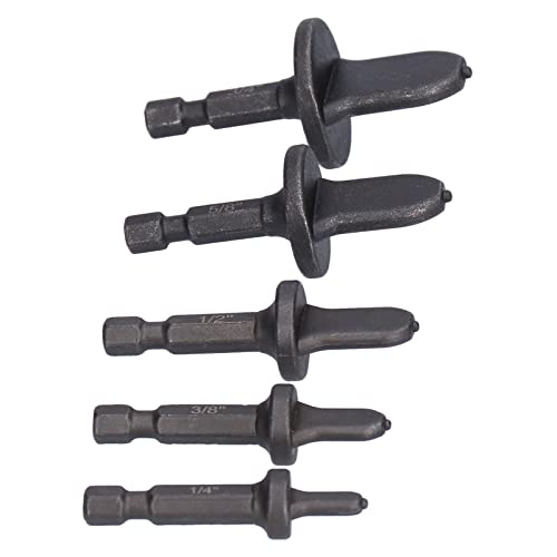 Fafeicy 5pcs Hex Griffrohr Expander, Klimaanlagen Kupferrohr Expander -Rohr - Set Set 1/4in Schwankungswerkzeugbohrmaschine Bit mit Hex Griff für Klimaanlagenrohr Swaging Werkzeug von Fafeicy