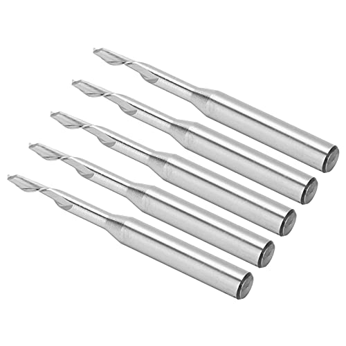 Fafeicy 5pcs Obere und Untere Spiral -Wolfram -Stahlrouter Bit für CNC Fräsmaschine, Seitenmahlen, Hohe Leistung, Verbesserung der Arbeitseffizienz, Werbung CNC Fräsmaschine von Fafeicy