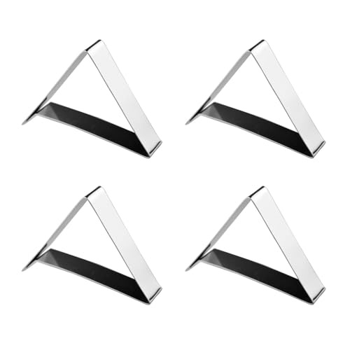 Fafeicy 6pcs Edelstahl -Tischdecker -Clips 5 cm Öffnen von Dreieckigen Formhaltern, Rostbeständig, Tragbar und Bequem für Partys und Outdoor Aktivitäten Fafeicy 6pcs Edelstahl -Tischdecker -Clips 5 cm Öffnen von Dreieckigen Formhaltern, Rostbeständig, Tragbar und Bequem für Partys und Outdoor Aktivitäten von Fafeicy