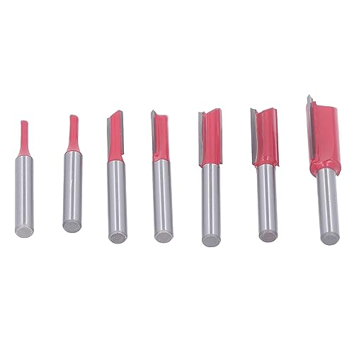 Fafeicy 7pcs Straight Mahlen Cutter Set Wolfram -Stahl -Endmühle für Holzbearbeitungsschlitz und Trimmen von Nadelholzhartholz Fafeicy 7pcs Straight Mahlen Cutter Set Wolfram -Stahl -Endmühle für Holzbearbeitungsschlitz und Trimmen von Nadelholzhartholz von Fafeicy