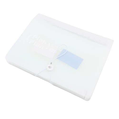 Fafeicy Akkordeon -Datei Organizer Großer Kapazität A4 Brief Dokument Aufbewahrungsordner Home School Office Weiß weiß von Fafeicy