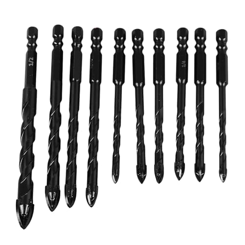 Fafeicy Betonbohrer Bit Set Effiziente Chipentfernung Schnelle Präzise Bohrungen für Holzkeramikglas 10 Stcs Fafeicy Betonbohrer Bit Set Effiziente Chipentfernung Schnelle Präzise Bohrungen für Holzkeramikglas 10 Stcs von Fafeicy