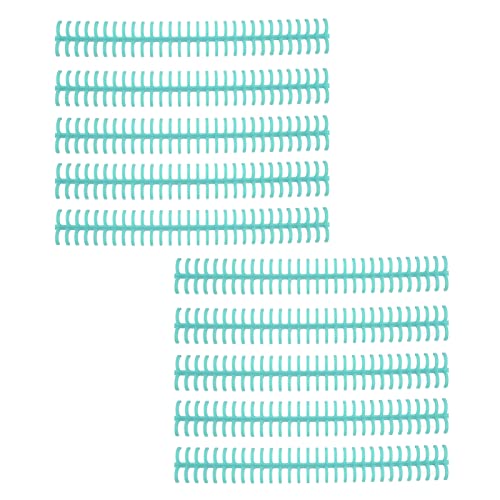 Fafeicy Bindungsstacheln Hochglanzlager 10pcs 30 Löcher Kunststoffstreifen für Loseblatt 1/2 -Zoll -Durchmesser Zur Einfachen Zusammenstellung (GREEN) von Fafeicy