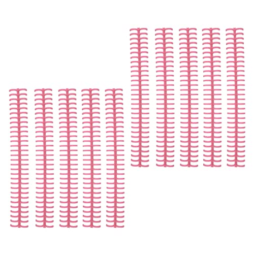 Fafeicy Bindungsstacheln Hochglanzlager 10pcs 30 Löcher Kunststoffstreifen für Loseblatt 1/2 -Zoll -Durchmesser Zur Einfachen Zusammenstellung (Rosenate) von Fafeicy