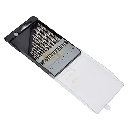 Fafeicy Bohrbitwerkzeug für Kunststoffholz - 13pcs Hochgeschwindigkeits -Stahl Set Kit, 135 ° Design, Gerade Shank, Silber von Fafeicy