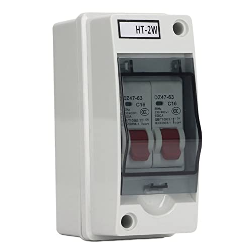 Fafeicy DZ47 63 16a 230 V 2 Pol Miniatur -Leistungsschalter für DC -Systeme Im Freien Zuverlässige, Plattierte Klemmen für Solarenergie, Photovoltaiksysteme Fafeicy DZ47 63 16a 230 V 2 Pol Miniatur -Leistungsschalter für DC -Systeme Im Freien Zuverlässige, Plattierte Klemmen für Solarenergie, Photovoltaiksysteme von Fafeicy