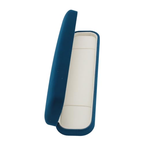 Fafeicy Elegante Blaue Velvet -Schmuckschachtel Weich Ausgekleidete Lagerhülle für Ringe, Halsketten und Ohrringe mit Sicherem Verschluss (Armbandbox #15) von Fafeicy