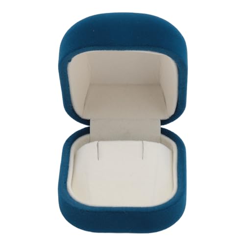 Fafeicy Elegante Blaue Velvet -Schmuckschachtel Weich Ausgekleidete Lagerhülle für Ringe, Halsketten und Ohrringe mit Sicherem Verschluss (Ohrringbox) von Fafeicy
