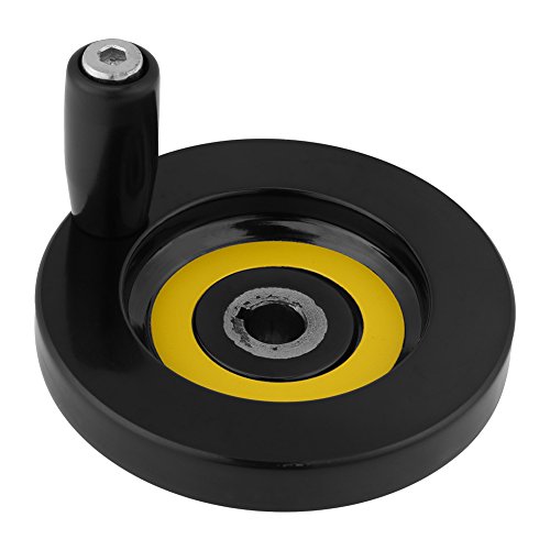 Fafeicy Handrad mit drehbarem Griff, Bakelite Fräsmaschine mit Drehmaschine Hinteres Wellenrad, für industrielle Werkzeugmaschinen (10 * 80mm) von Fafeicy
