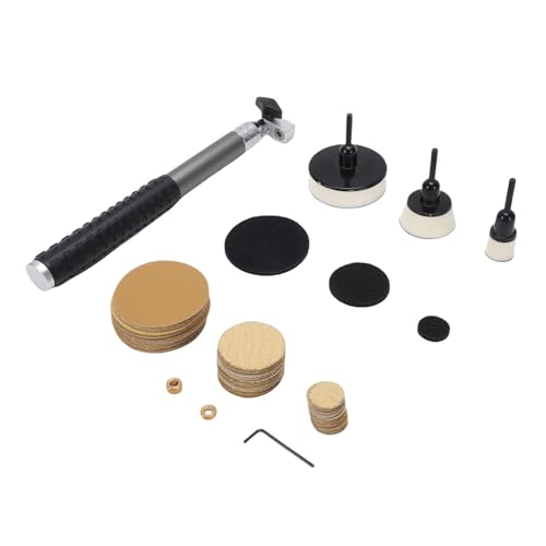 Fafeicy Handschleif -Set, Polierscheiben -Aluminium -Legierunggriff Zum Polieren von Holzbearbeitungsprojekten von Fafeicy
