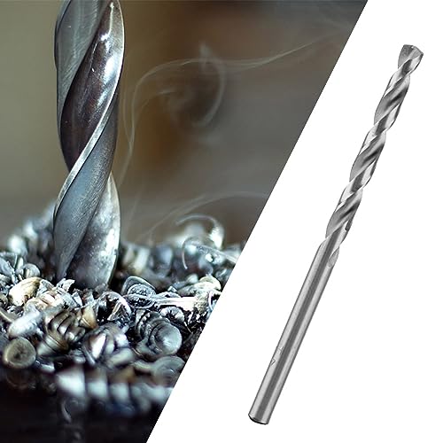 Fafeicy Hochgeschwindigkeitsstahl HSS -Bohrer Bit Hochhärte Spiralbohrwerkzeug für Aluminiumholzkunststoffe, Gerade Schaftbohrmaschine für Elektrik (Spezifikation 4.5mm) von Fafeicy