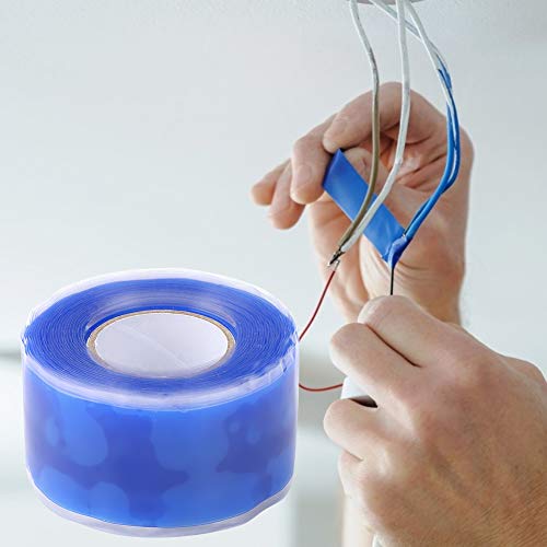 Fafeicy Industrial Silikon Wasserdichtes Klebeband Hochtemperaturwiderstand für Stromversorgungsluftraumschiffe - Blau 0,5 Mm X 25 Mm X 3meter Fafeicy Industrial Silikon Wasserdichtes Klebeband Hochtemperaturwiderstand für Stromversorgungsluftraumschiffe - Blau 0,5 Mm X 25 Mm X 3meter von Fafeicy
