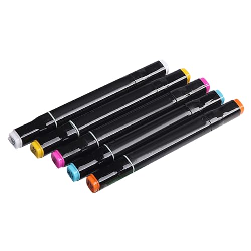 Fafeicy Kunstmarker Set 80 Farben Dual Tipp Marker Stift Zum Zeichnen eines Malvorlagendesigns für Erwachsene Künstler mit Transporttasche (30 Farben) von Fafeicy