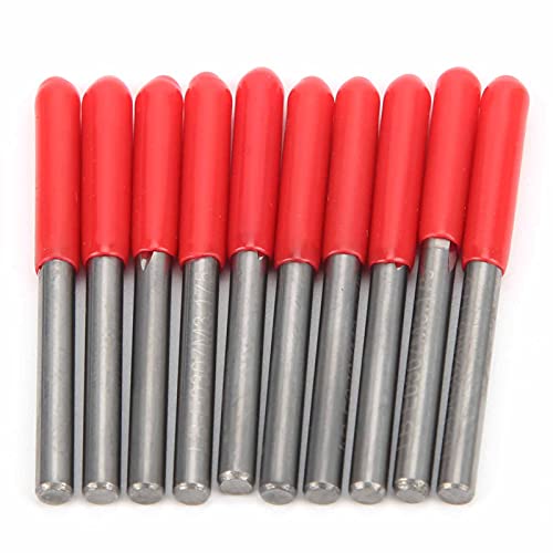 Fafeicy Langlebiger Wolframstahl -Fräser für die Holzschnitzgravur, 10pcs 3,175 Mm Router Bit für Glatte Chipentfernung, Lange Lebensdauer (30*0.5) von Fafeicy