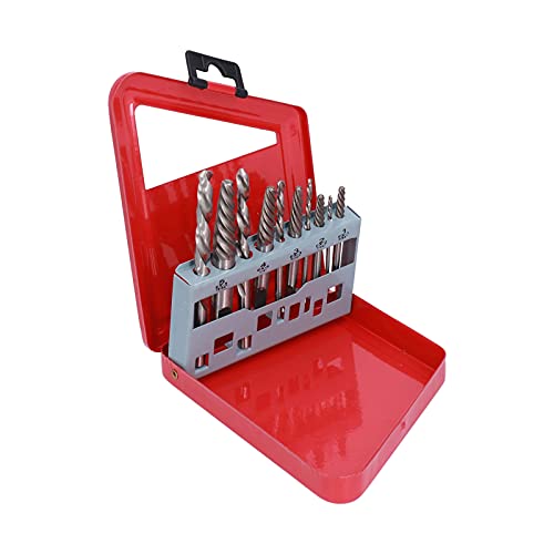 Fafeicy Linke Handkobaltschraubenextraktionsbit Set Easy Grip Screw/Fastener Bolde Removers für -Enthusiasten (Rote Eisenkiste) von Fafeicy
